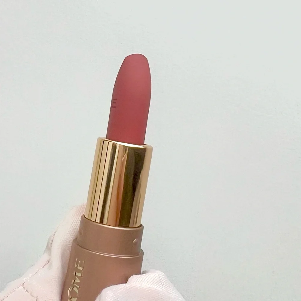🆕 No Tag Lancôme Mini L'ABSOLU Rouge Cream Lipstick in color 274 French Tea.